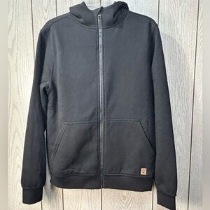 Coleman Men’s S Black Fleece Line Hooded Zip Sweatshirt Jacket Plaid Lining New